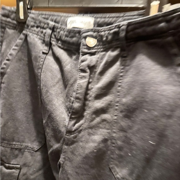 Zara Pants - Zara Black Denim Cargo pants size 6